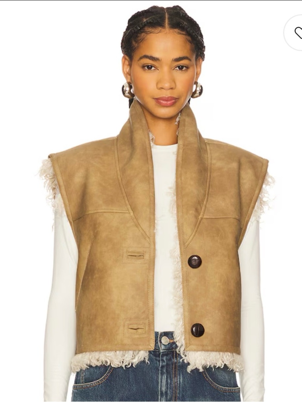 Isabel marant etoile reversible faux shearling  vest
